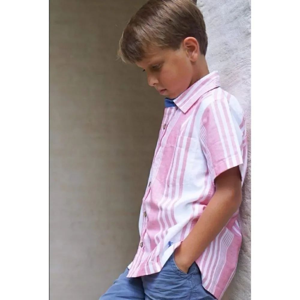 Well Dressed Wolf Boys Size 6 Red White Blue Patri